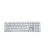 CHERRY KC 200 MX klawiatura Uniwersalne USB QWERTZ Niemiecki Srebrny, Biały