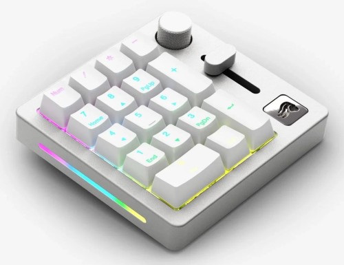 Keychron GMMK Numpad klawiatura Dom/Biuro USB + RF Wireless + Bluetooth Biały