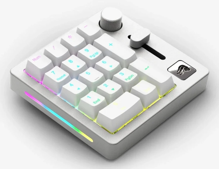 Keychron GMMK Numpad klawiatura Dom/Biuro USB + RF Wireless + Bluetooth Biały