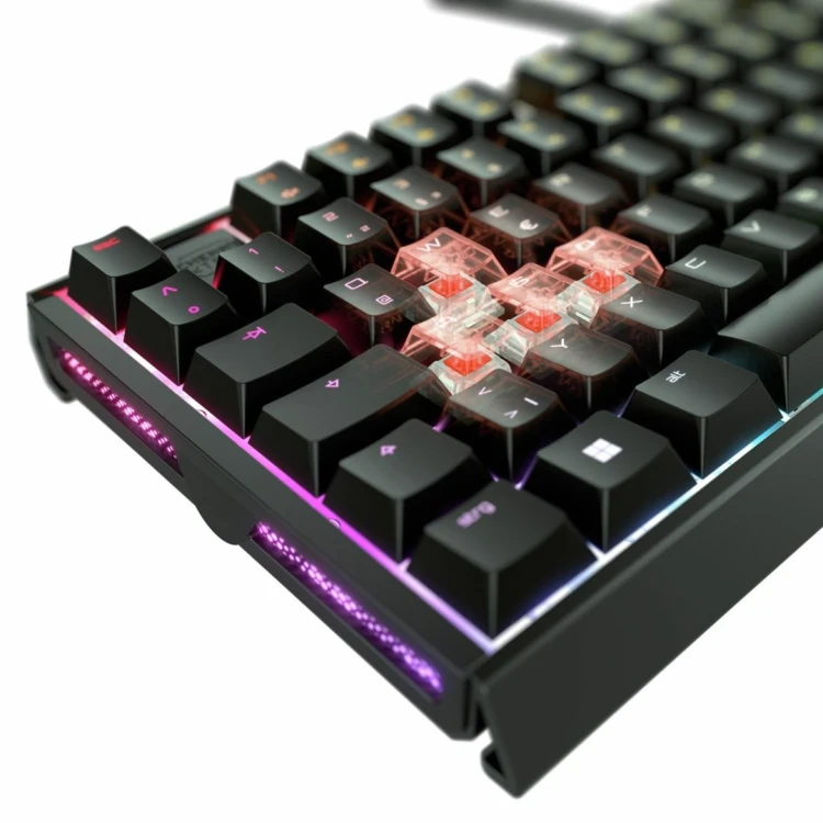 Klawiatura do gier Cherry Xtrfy MX 3.1, port USB, przełącznik kluczykowy Cherry MX2A BROWN, układ DE, aluminiowa obudowa