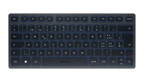 CHERRY TAS KW 7100 MINI BT Bezprzewodowy układ CH-Slate Niebieski
