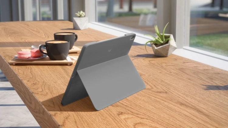 Logitech Combo Touch do iPada Air (M2/M3), iPad Air (5. generacji) - SZARY - AMERYKAŃSKI
