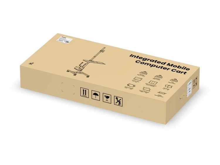 Wyposażenie - Wózek na płaski panel / obudowa komputera - plastikowa, stal nierdzewna - rozmiar ekranu: 43,2-81,3 cm (17"-32") - wolnostojący