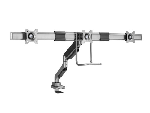 Wyposażenie: Uchwyt biurkowy 17"-27"/3TFT 360 Sprężyna gazowa 6 kg srebrny lite Sprzedaż detaliczna