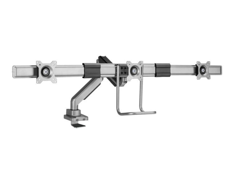 Wyposażenie: Uchwyt biurkowy 17"-27"/3TFT 360 Sprężyna gazowa 6 kg srebrny lite Sprzedaż detaliczna