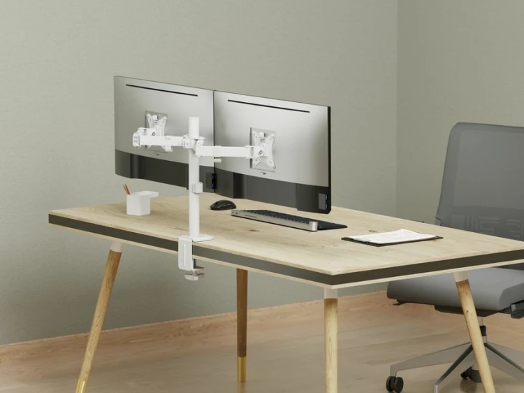 Equip 650167 uchwyt / stojak do monitorów 81,3 cm (32") Biurko Biały