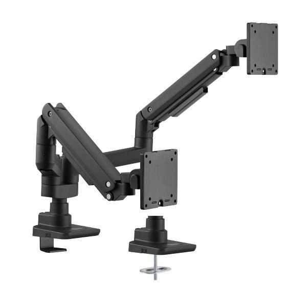 Uchwyt biurkowy 17"-35"/2TFT 360° Sprężyna gazowa 20Kg detaliczny
