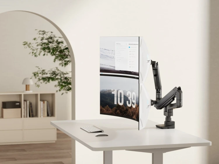 Uchwyt biurkowy 17"-35"/2TFT 360° Sprężyna gazowa 20Kg detaliczny