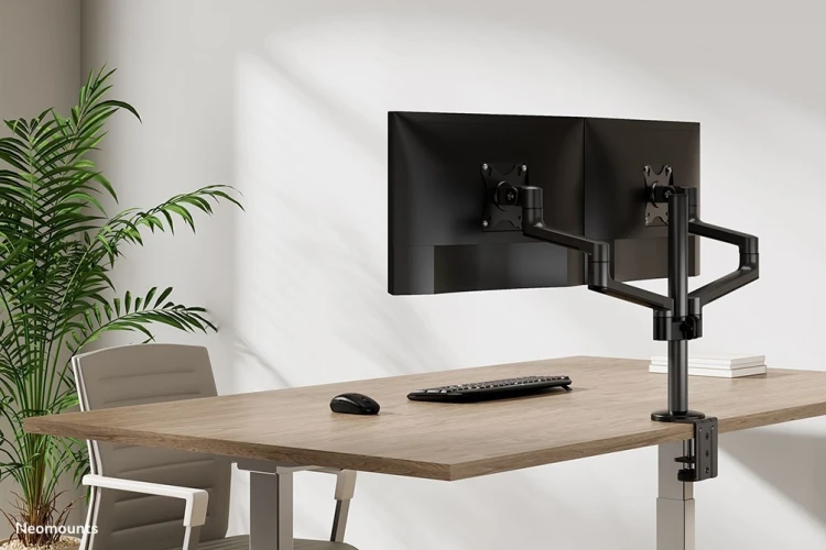 Neomounts DS60-425BL2 uchwyt / stojak do monitorów 68,6 cm (27") Biurko Czarny