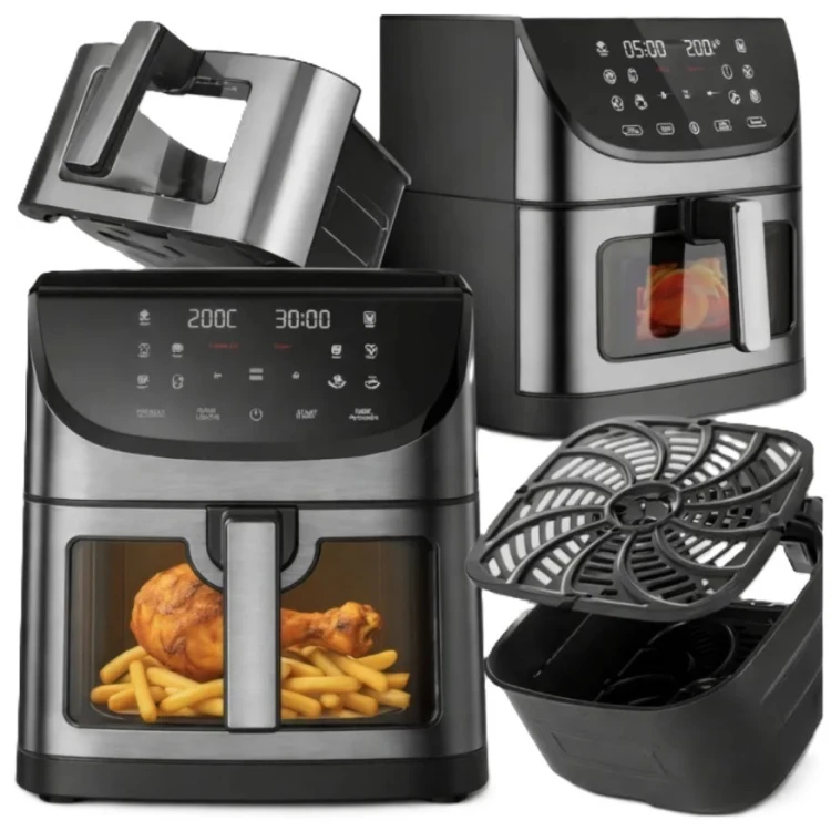 Extralink AIR FRYER FRYTKOWNICA BEZTLUSZCZOWA 8L 1800W 200 STOPNI