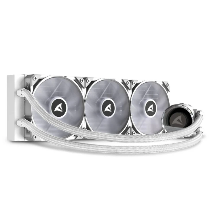 Sharkoon S90 Procesor Chłodnica cieczy all-in-one 12 cm Biały 1 szt.