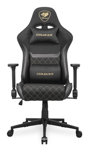 COUGAR CGR-A2F-GLB Uniwersalny fotel dla gracza Wyściełane siedzisko tapicerowane Czarny, Złoto