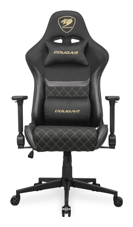 COUGAR CGR-A2F-GLB Uniwersalny fotel dla gracza Wyściełane siedzisko tapicerowane Czarny, Złoto