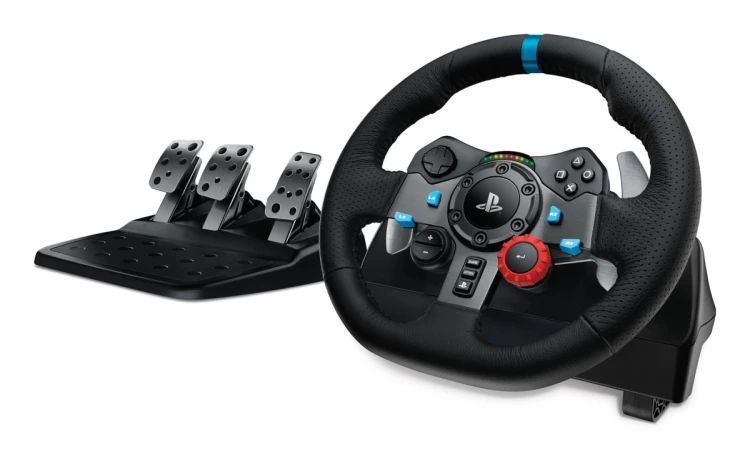 Logitech G 991-000539 kontroler gier Aluminium, Czarny USB Kierownica + pedały + zestaw słuchawkowy PC, PlayStation 4, PlayStation 5, Playstation 3