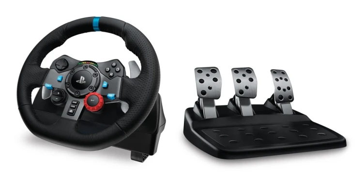Logitech G 991-000539 kontroler gier Aluminium, Czarny USB Kierownica + pedały + zestaw słuchawkowy PC, PlayStation 4, PlayStation 5, Playstation 3