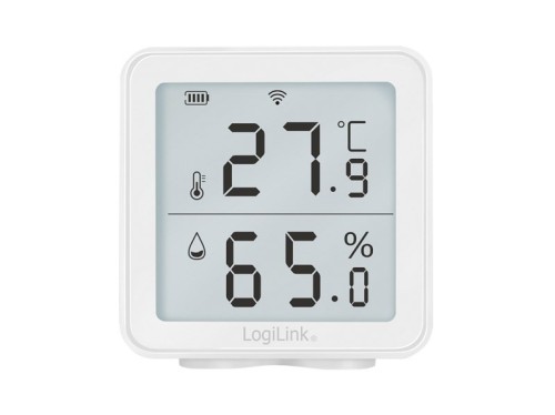 LogiLink SC0116 higrometr i psychrometr Wewnętrzna Higrometr elektroniczny Biały