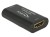 DeLOCK 11462 przejściówka do kabli HDMI Czarny