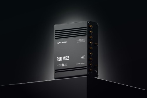 Teltonika RUTM5210B000 router bezprzewodowy Gigabit Ethernet Dual-band (2.4 GHz/5 GHz) 5G Czarny