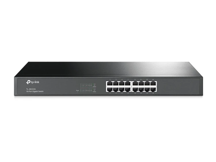 TP-Link TL-SG1016 przełącznik sieciowy Nie zarządzany Gigabit Ethernet (10/100/1000) 1U Czarny