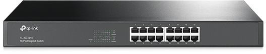 TP-Link TL-SG1016 przełącznik sieciowy Nie zarządzany Gigabit Ethernet (10/100/1000) 1U Czarny