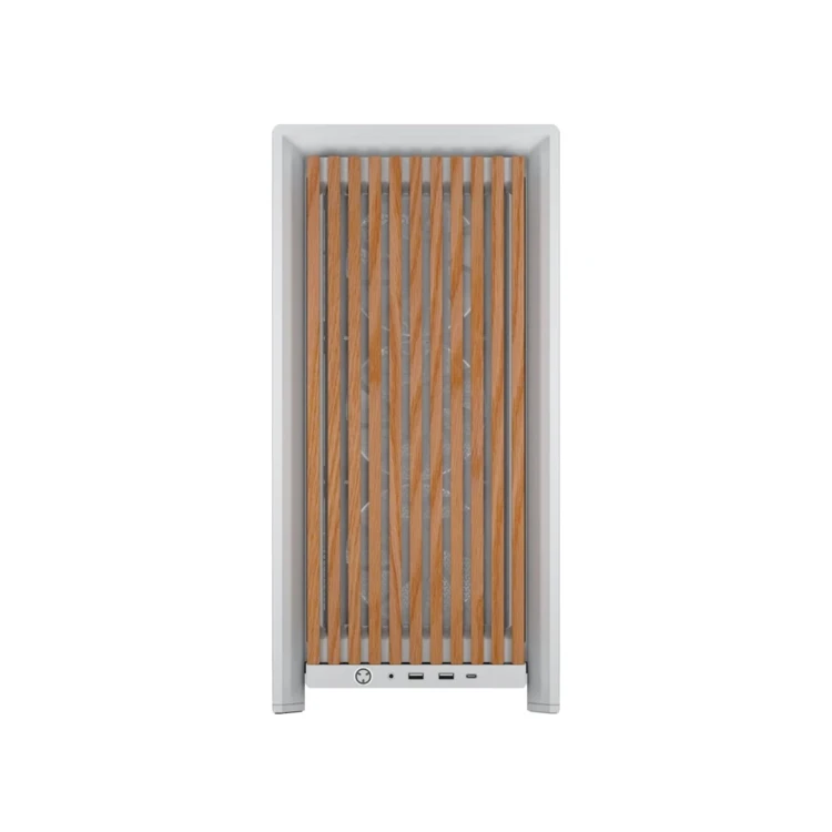 Corsair FRAME 4000D WOOD RS Midi Tower Drewno, Biały
