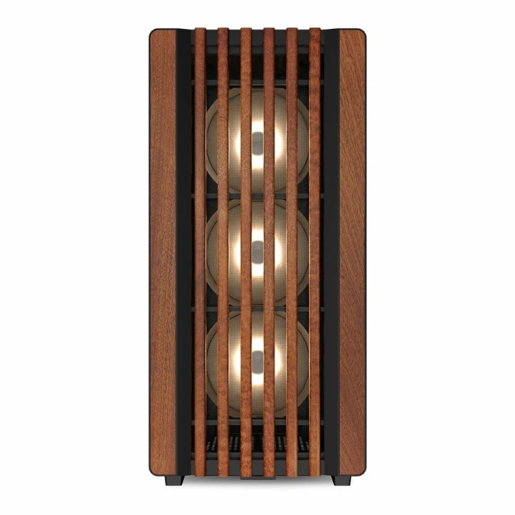 Sharkoon REBEL C70G RGB Full Tower Czarny, Drewno