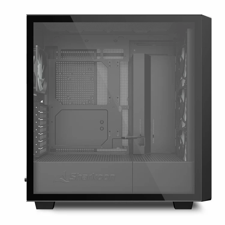 Sharkoon REBEL C70G RGB Full Tower Czarny, Drewno