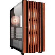 Sharkoon REBEL C70G RGB Full Tower Czarny, Drewno