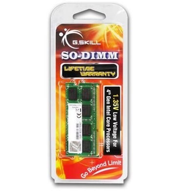 G.Skill 4GB DDR3-1600 moduł pamięci 1 x 4 GB 204-pin SO-DIMM