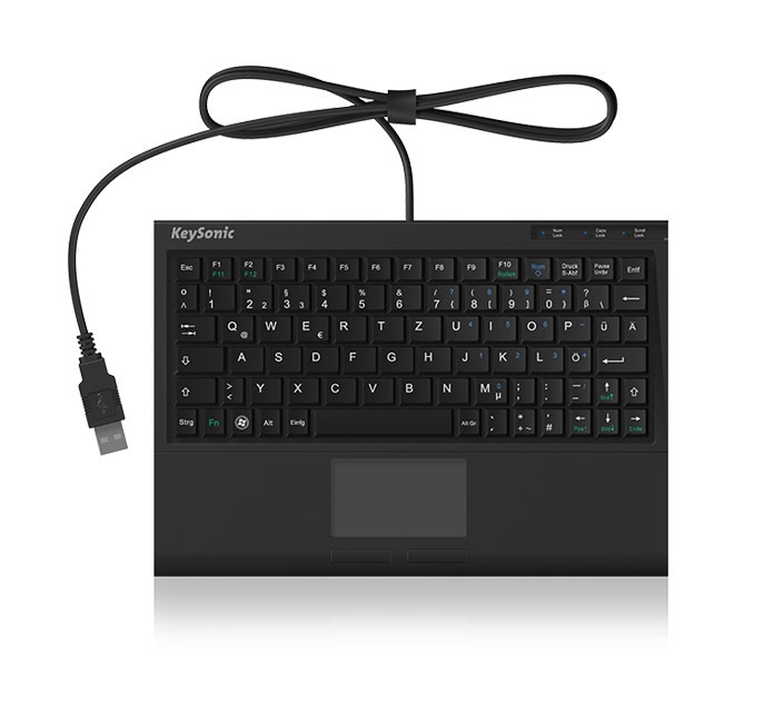 KeySonic ACK-3410 (US) klawiatura Biuro USB US English Czarny