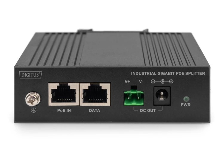 Digitus Rozgałęźnik Gigabit Ethernet PoE, przemysłowy, 60 W