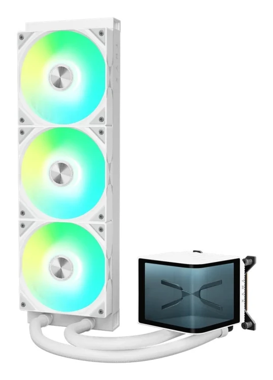 Chłodzenie wodne, wyświetlacz 3D AMOLED - 360mm, biały