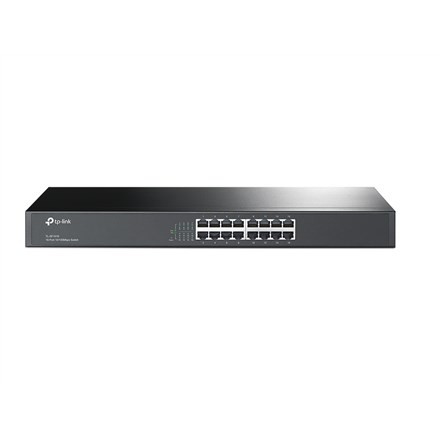TP-Link TL-SF1016 Nie zarządzany Fast Ethernet (10/100) 1U Czarny