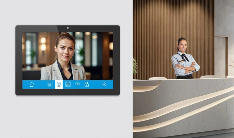 iiyama TW1023ASC-B3P signage display Kiosk 25,6 cm (10.1") Wi-Fi 385 cd/m2 WXGA Czarny Ekran dotykowy Procesor wbudowany Android 24/7