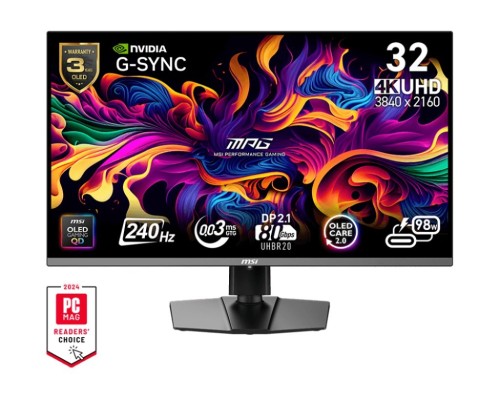 31,5 cala (80 cm) TFT MSI MPG 322URXDE QD-OLED Płaski 240Hz