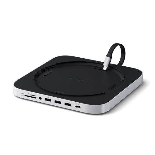 Satechi Stand & Hub - podstawka i hub do Mac Mini/Studio (USB-C 3.2, USB-A 3.2, 2x USB-A 3.0, 3,5mm jack, port micro/SD, NVMe/M.2 SATA SSD)