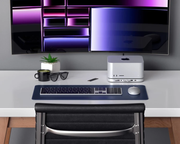 Satechi Stand & Hub - podstawka i hub do Mac Mini/Studio (USB-C 3.2, USB-A 3.2, 2x USB-A 3.0, 3,5mm jack, port micro/SD, NVMe/M.2 SATA SSD)