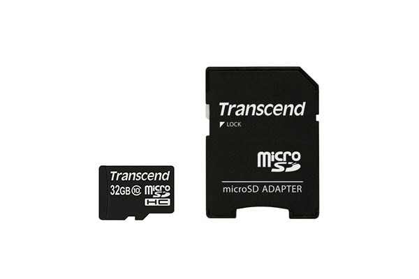 SD microSD Card  32GB Transcend SDHC Class10 w/adapter