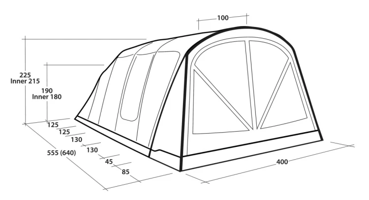 Namiot tunelowy Outwell Florida 6 Air 6 os. Zielony
