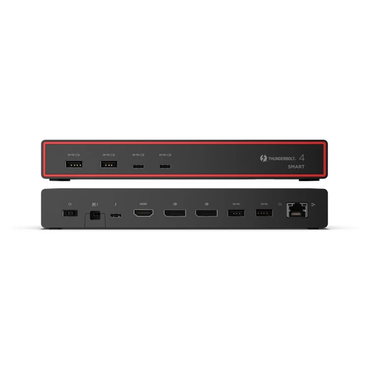Inteligentna stacja dokująca Lenovo ThinkPad USB4 5500 (z zasilaczem 135 W) | Ilość DisplayPorts: 2 | Ilość portów HDMI: 1 | 100 W