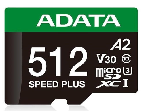 Karta pamięci MEMORY MICRO SDXC 512GB UHS-I ADATA UD512GUI3V30A2SP-RA1