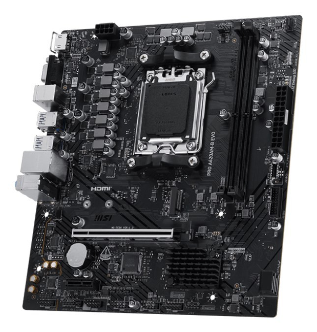MSI PRO A620AM-B EVO płyta główna AMD A620A Gniazdo AM5 ATX