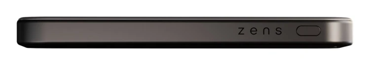 ZENS Slim Qi2 Aluminium Powerbank - magnetyczny powerbank 5000 mAh kompatybilny z MagSafe i Qi2 (black)