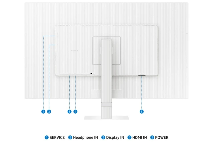 Samsung S70D monitor komputerowy 81,3 cm (32") 3840 x 2160 px 4K Ultra HD LCD Biały