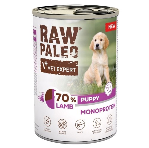 VetExpert Raw Paleo Jagnięcina szczeniak puszka 400g