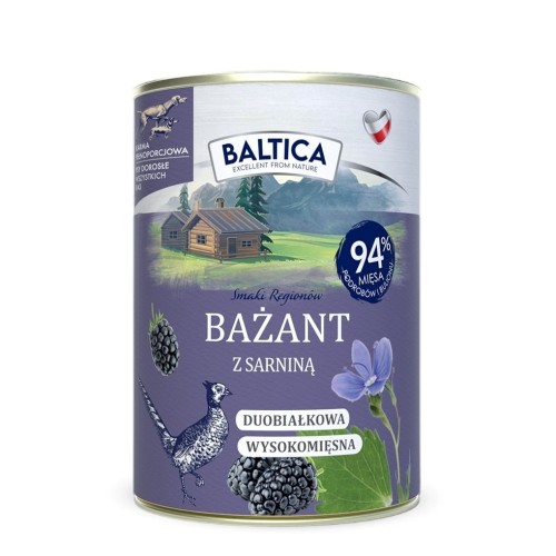 BALTICA SMAKI REGIONÓW Bażant z sarniną  400g