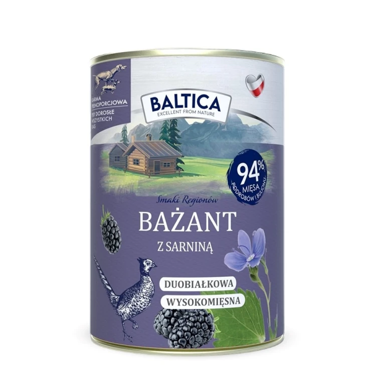 BALTICA SMAKI REGIONÓW Bażant z sarniną  400g