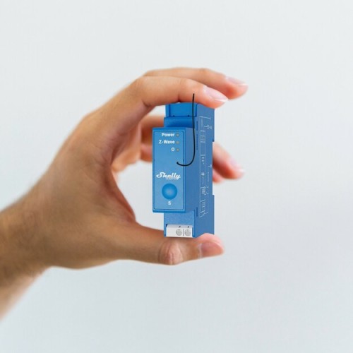 Jednokanałowy przekaźnik Shelly Qubino Wave Pro 1 Blue