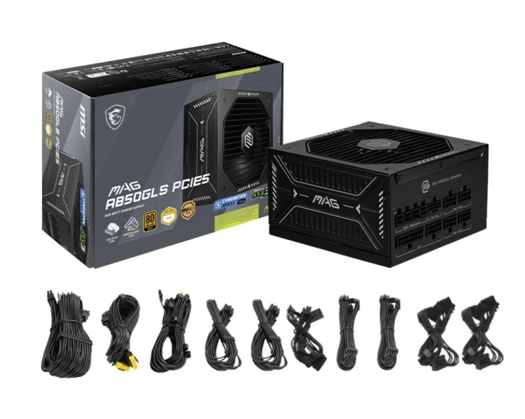 Zasilacz MSI MAG A850GLS PCIE5 850W 80+ Gold ATX 3.1