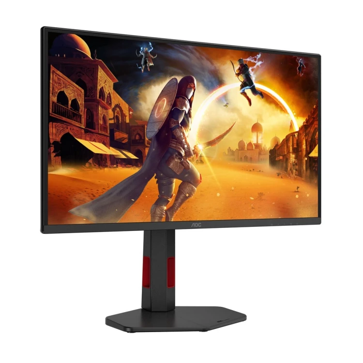 Monitor AOC Q25G4SR, 24,5 cali, IPS, Złącze QHD, 16:9, 300 Hz, 1 ms, 2560 x 1440 pikseli, 400 cd/m2, Ilość portów HDMI: 2, Czarny